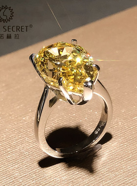 梨形10克拉明星珠宝钻戒