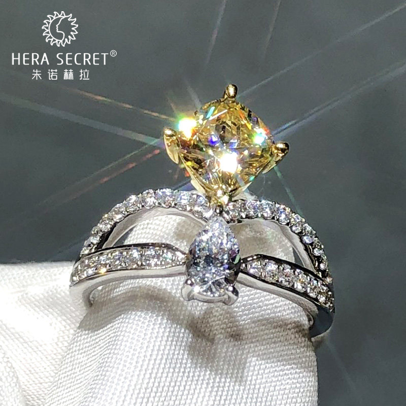 朱诺赫拉皇冠新款1克拉仿女钻戒指 朱诺赫拉戒指/指环