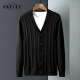 ຜ້າຝ້າຍບໍລິສຸດ knitted cardigan ຜູ້ຊາຍ sweater jacket ບາງໆທຸລະກິດຜູ້ຊາຍເທິງຂອງພາກຮຽນ spring ແລະດູໃບໄມ້ລົ່ນ 2026 ແນວໂນ້ມການນຸ່ງເສື້ອນອກໃຫມ່