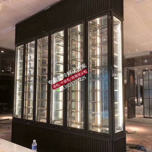 大型不锈钢酒柜冷柜 分体式制冷恒温展示冰柜冷藏柜 酒店餐饮雪柜 - 图0