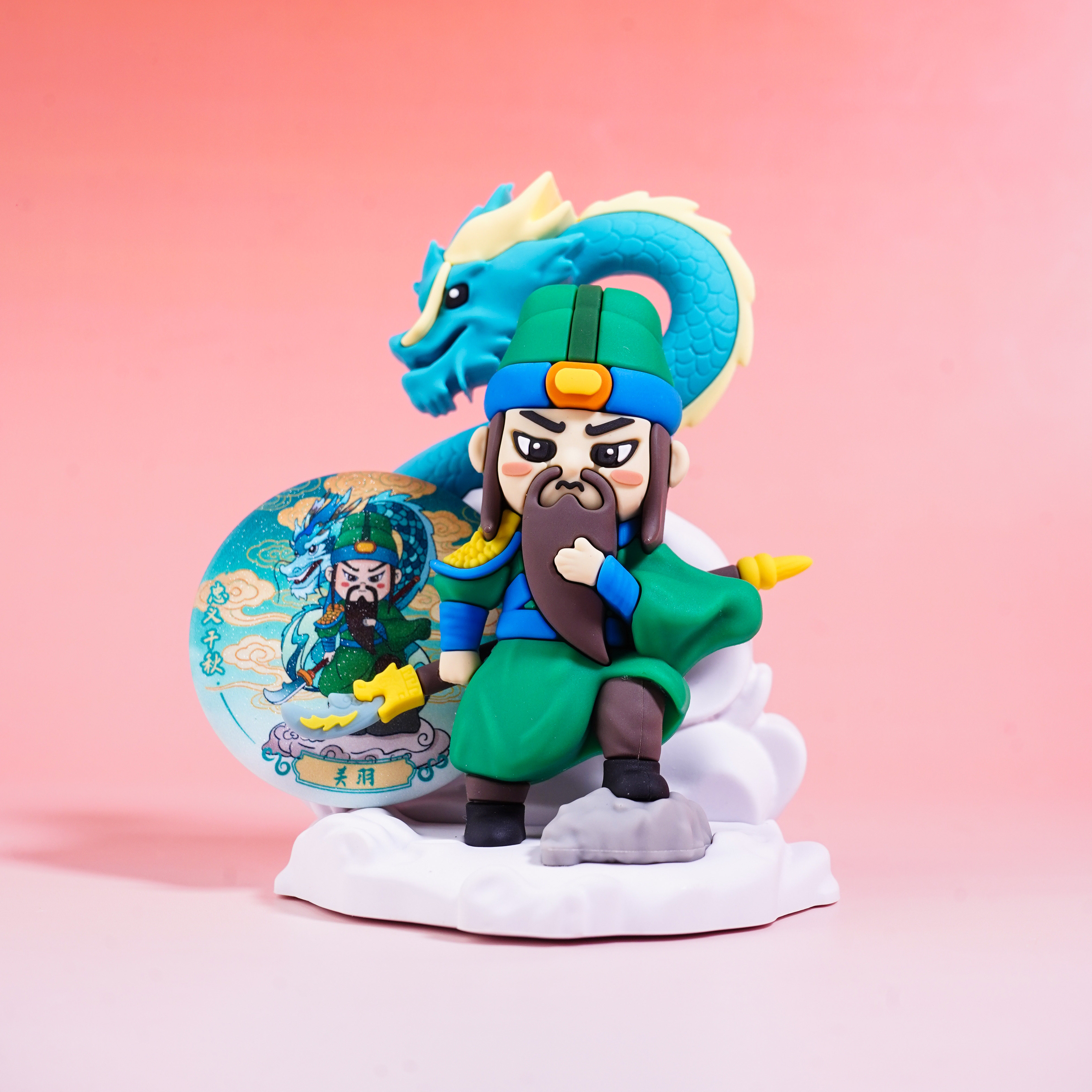 成都武侯祠博物馆三国忠义英杰摆件盲盒文创产品旅游纪念品潮玩