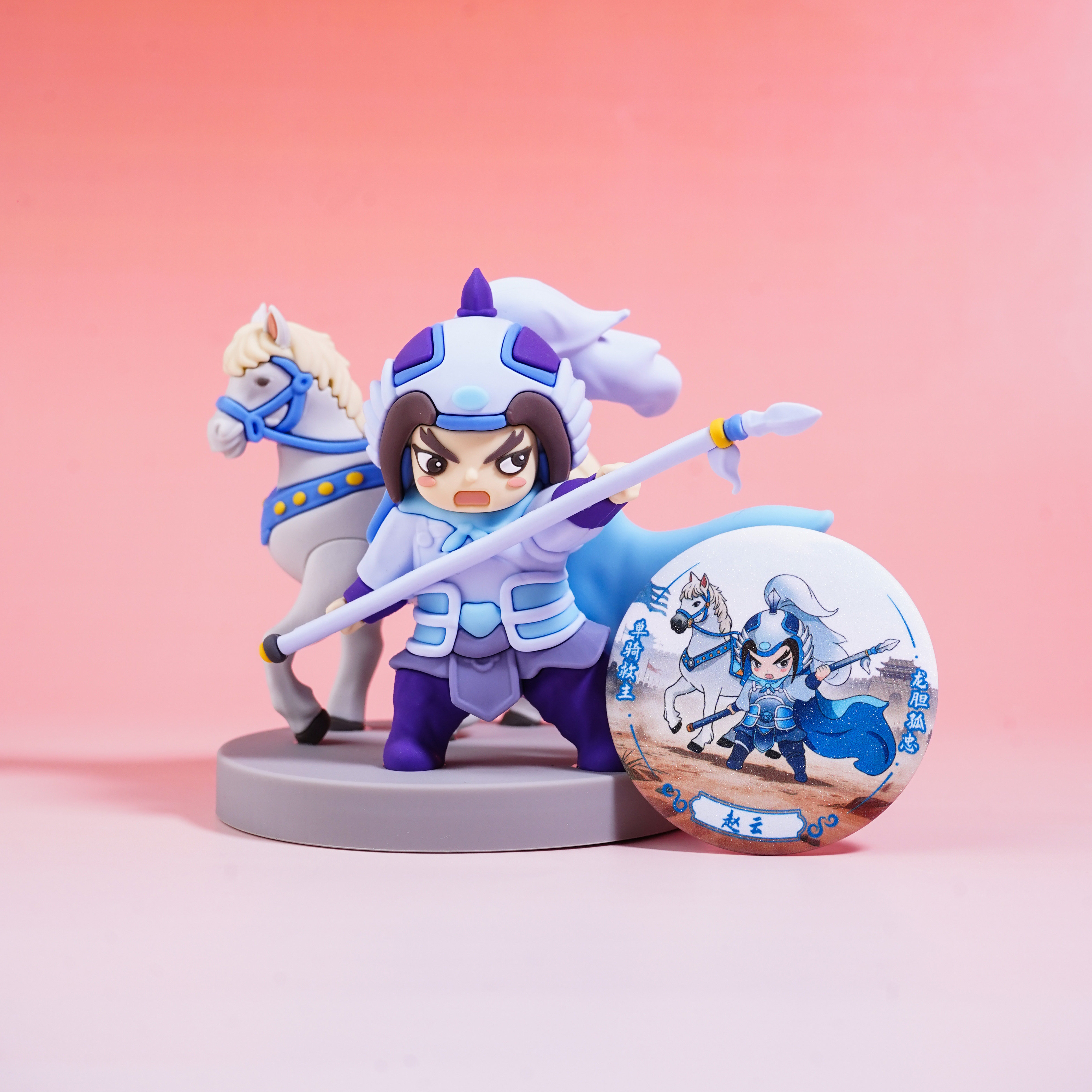 成都武侯祠博物馆三国忠义英杰摆件盲盒文创产品旅游纪念品潮玩