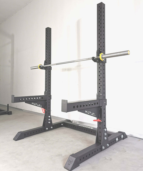 Hatlex heavy duty squat rack 80 square tube wall thickness 3mm