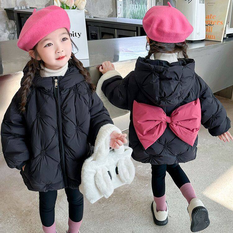 女童羽绒棉服2024新款洋气儿童冬季加厚连帽外套韩系时髦短款棉衣,淘宝优惠券,粉丝福利购,淘宝优惠卷