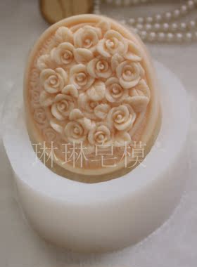 手工皂模具 硅胶模具 肥皂模具  香皂模具 蜡烛模具 食品级玫瑰花