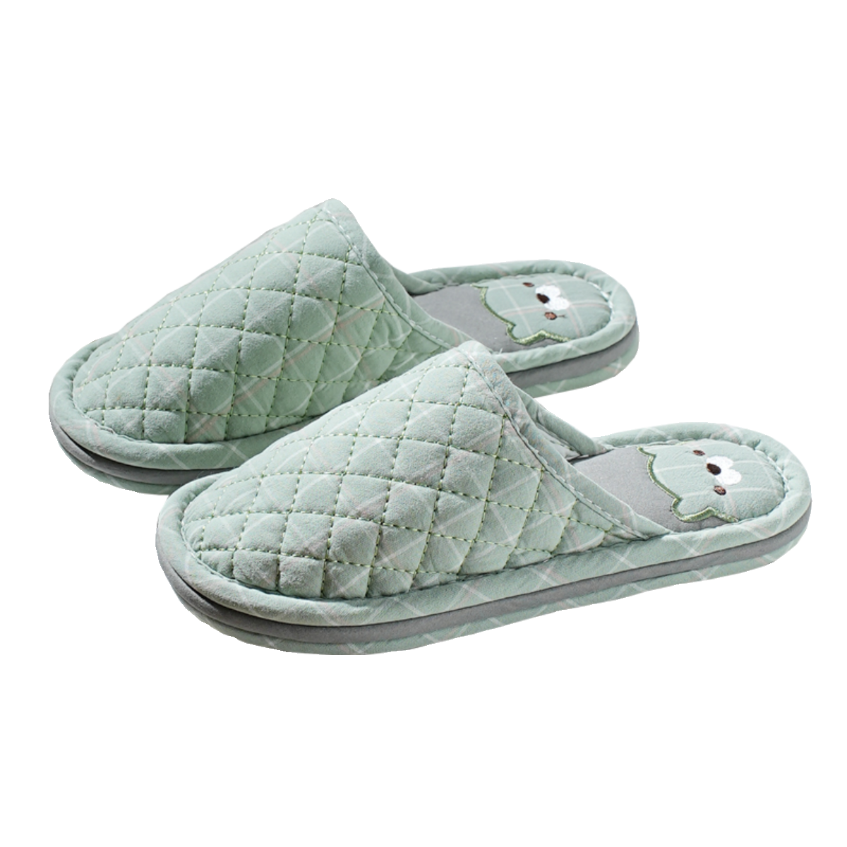 纯棉布艺软底加厚三层包头封口棉拖鞋男女静音情侣家居室内拖鞋冬,淘宝优惠券,粉丝福利购,淘宝优惠卷