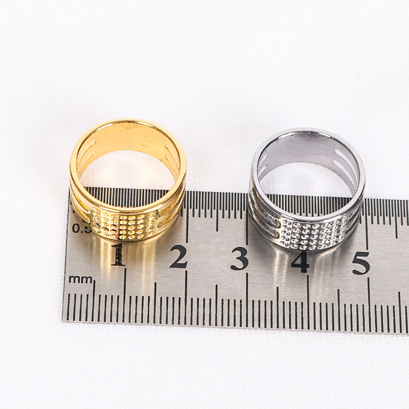 金属铜十字绣缝纫DIY顶针压针器顶针箍 抵戒指套顶针高级顶针 - 图3