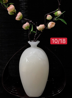 深圳玉石花瓶玄关桌面摆件