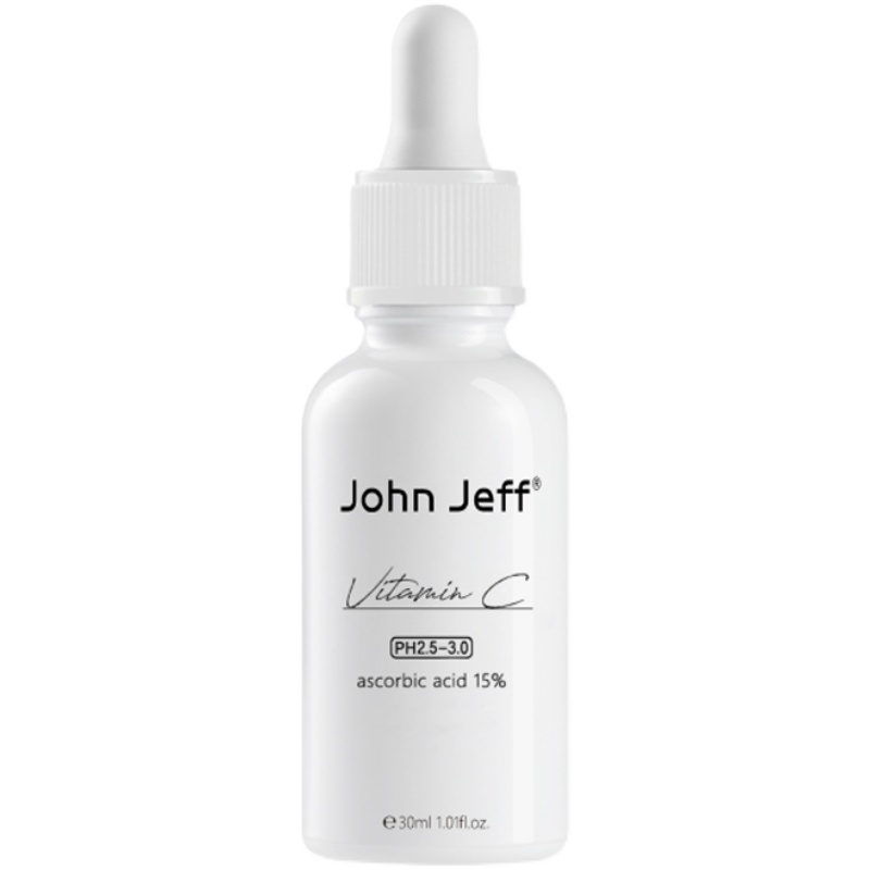 授权 johnjeff vc15%10%维c精华液亮白去黄提亮淡化痘印john jeff-图3