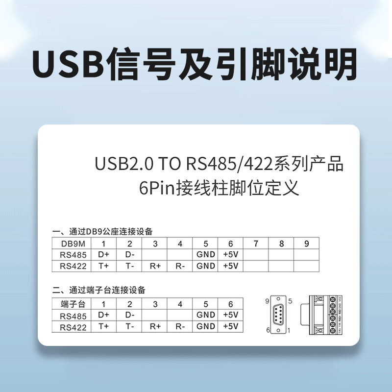 Z-TEK力特USB转RS485/RS422 ZE628 ZE743 ZE571A Type-C转485/422 - 图1