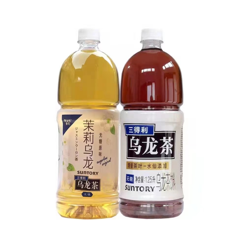 SUNTORY/三得利乌龙茶无糖茉莉茶饮料正品0脂1.25L*6大瓶装整箱发 - 图3