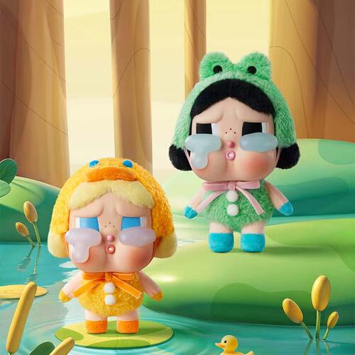 POPMART泡泡玛特CRYBABY眼泪工厂系列哭娃搪胶脸毛绒盲盒挂件包挂 - 图2