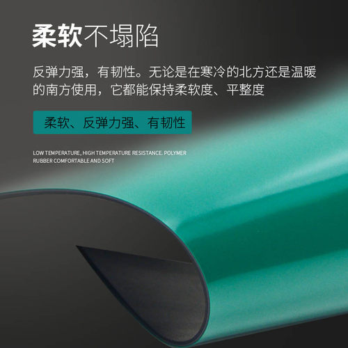防静电台垫橡胶垫PVC防滑绿色胶皮实验室桌垫手机维修工作垫定制 - 图1