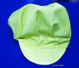 精品 防静电帽子 女式大工帽 女工帽 无尘条纹帽 鸭舌帽 洁净帽 - 图3