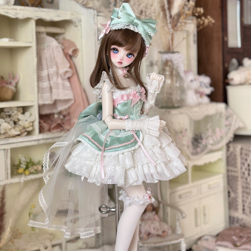 【尾款&掉落】JadeShine* 缎带礼物匣 BJD4分娃衣MDD娃衣套装 - 图3
