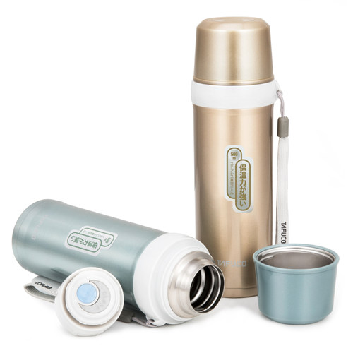 日本泰福高304不锈钢保温杯女儿童小学生水壶便携冬季水杯大容量 - 图0