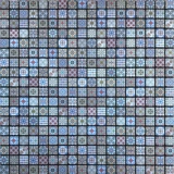 Металлическая самоклеющаяся мозаика в форме цветка, обои на стену из нержавеющей стали