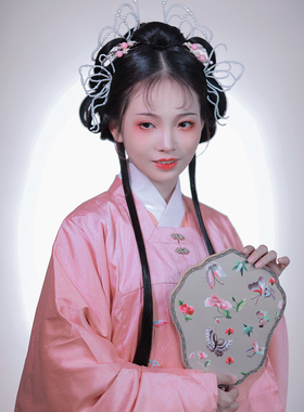 汉服配饰辑珠蝴蝶发夹