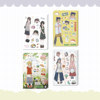 Lazixing new summer style character stickers Japanese and Korean girl handbook Guka mobile phone diy stickers