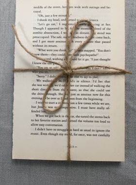 复古风麻绳捆书捆摆设