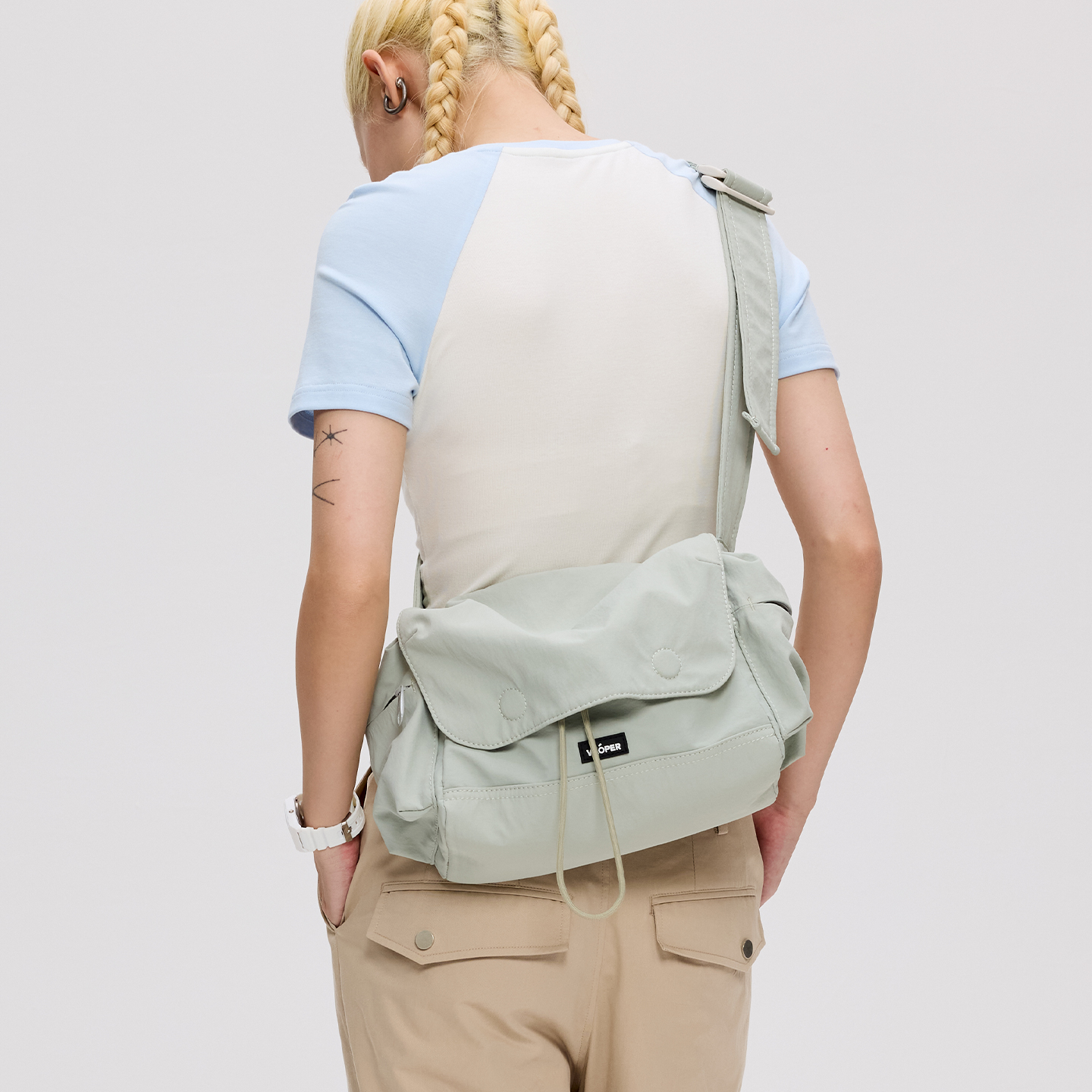 VAOPER喂牌新款斜挎包女大容量通勤轻便可调节腋下单肩包旅行挎包 - 图2