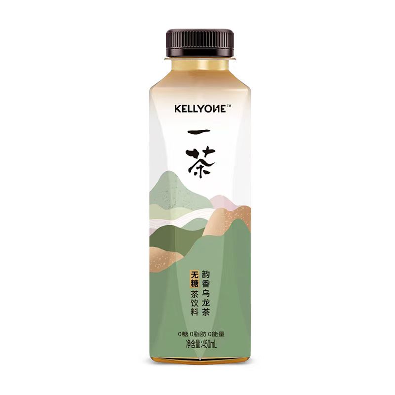 KELLYONE一茶乌龙茉莉普洱0糖0脂茶饮料450ml*15瓶整箱-图3