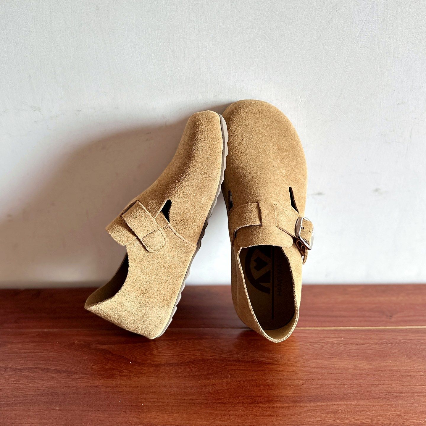 【烁掌柜】日系复古风舒适森女鞋磨砂牛皮平底圆头勃肯鞋软底单鞋,淘宝优惠券,粉丝福利购,淘宝优惠卷