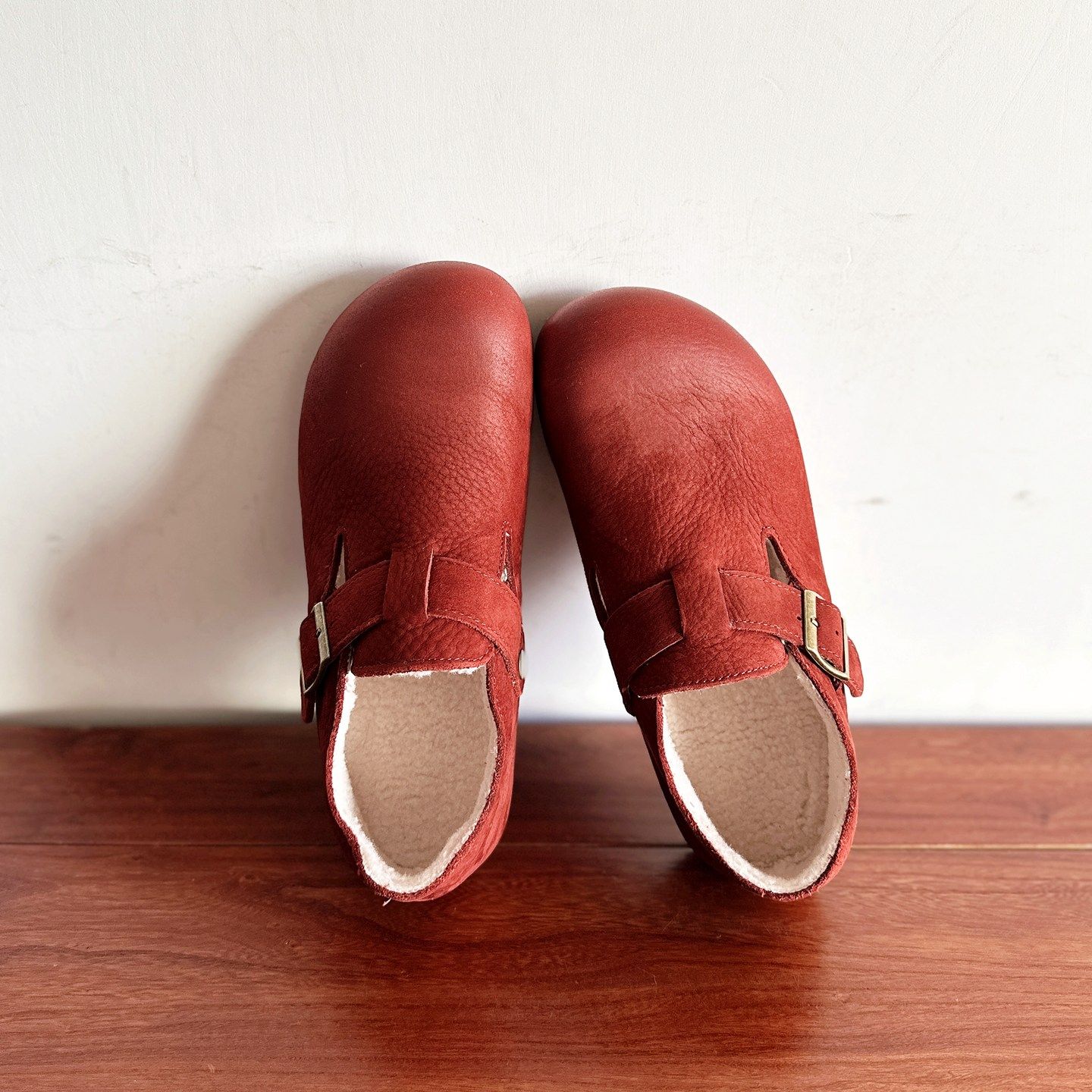 【烁掌柜】冬款复古文艺手工真皮女鞋头层牛皮平底圆头勃肯鞋棉鞋,淘宝优惠券,粉丝福利购,淘宝优惠卷