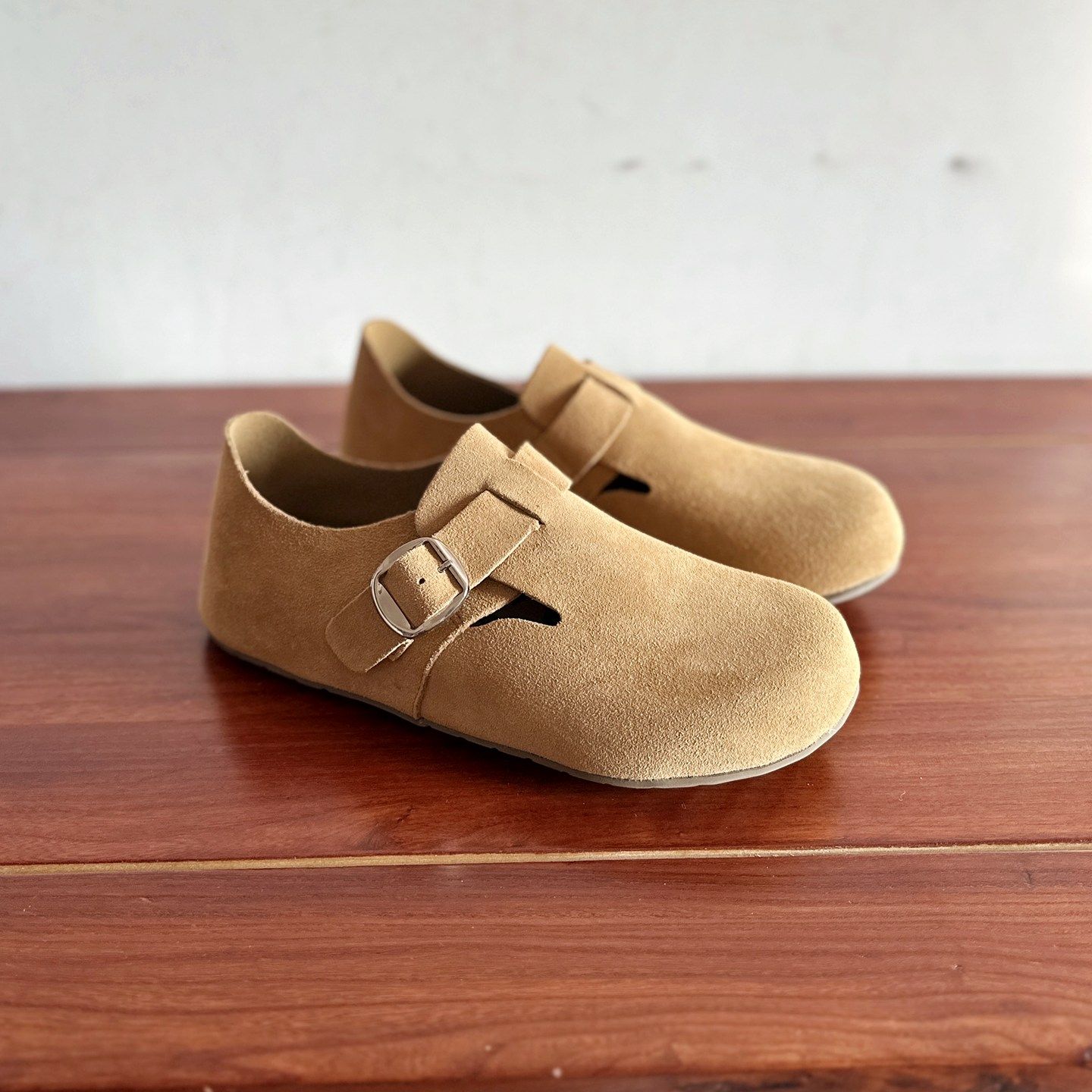 【烁掌柜】日系复古风舒适森女鞋磨砂牛皮平底圆头勃肯鞋软底单鞋,淘宝优惠券,粉丝福利购,淘宝优惠卷