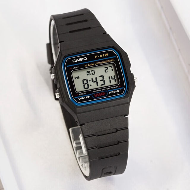 Casio Casio watch retro student electronic small square watch F-91W-1 F-91WM-7A