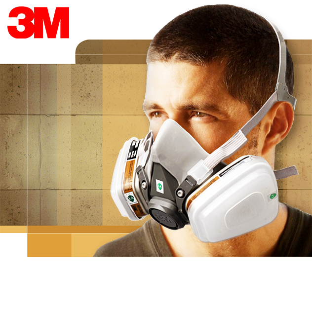正品3M防毒面具噴漆套裝6200防毒防塵口罩化工氣體農藥活性炭面罩