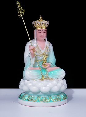 菩萨像九华山娑婆三圣工艺汉白玉