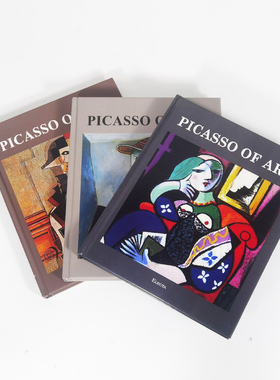 毕加索画集英文艺术画册书房抽象装饰画桌面摆件PICASSO OF ART书