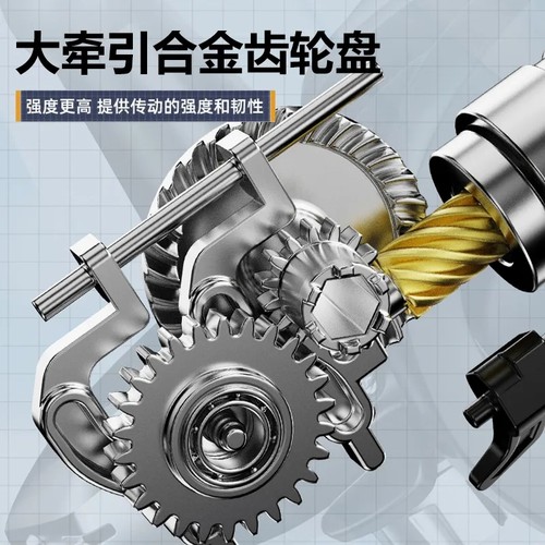 科迈龙小高尔夫三代路亚微物纺车轮精雕大铝齿远投斜口浅线杯渔轮 - 图2