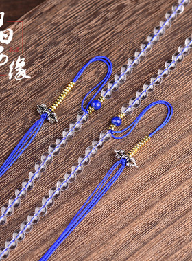 天然水晶吊坠项链手工切割