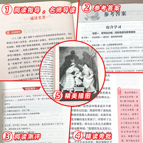唐诗三百首和简爱原著九年级上册必读课外书名著完整版阅读书目世语新说正版人民教育出版社初中生初三语文教材9年级必读配套人教 - 图3