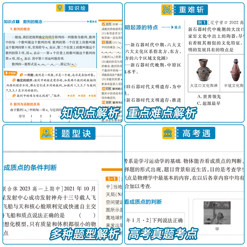 2024高中教材划重点高一高二上下册语文数学英语物理粤教版化学生物政治地理历史必修1人教版第一二三册选修123同步讲解教辅资料书