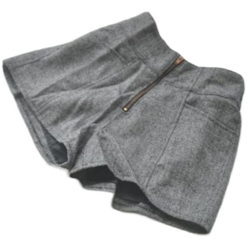 笑笑家 童装裤子 女童秋冬款松紧腰短裤 高腰百搭 大童青少年