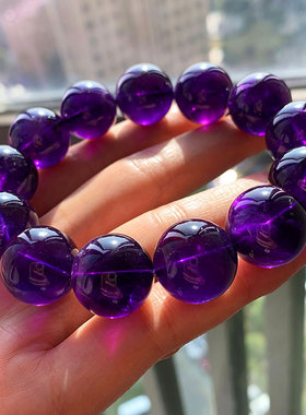 天然乌拉圭紫水晶简约风手串装饰