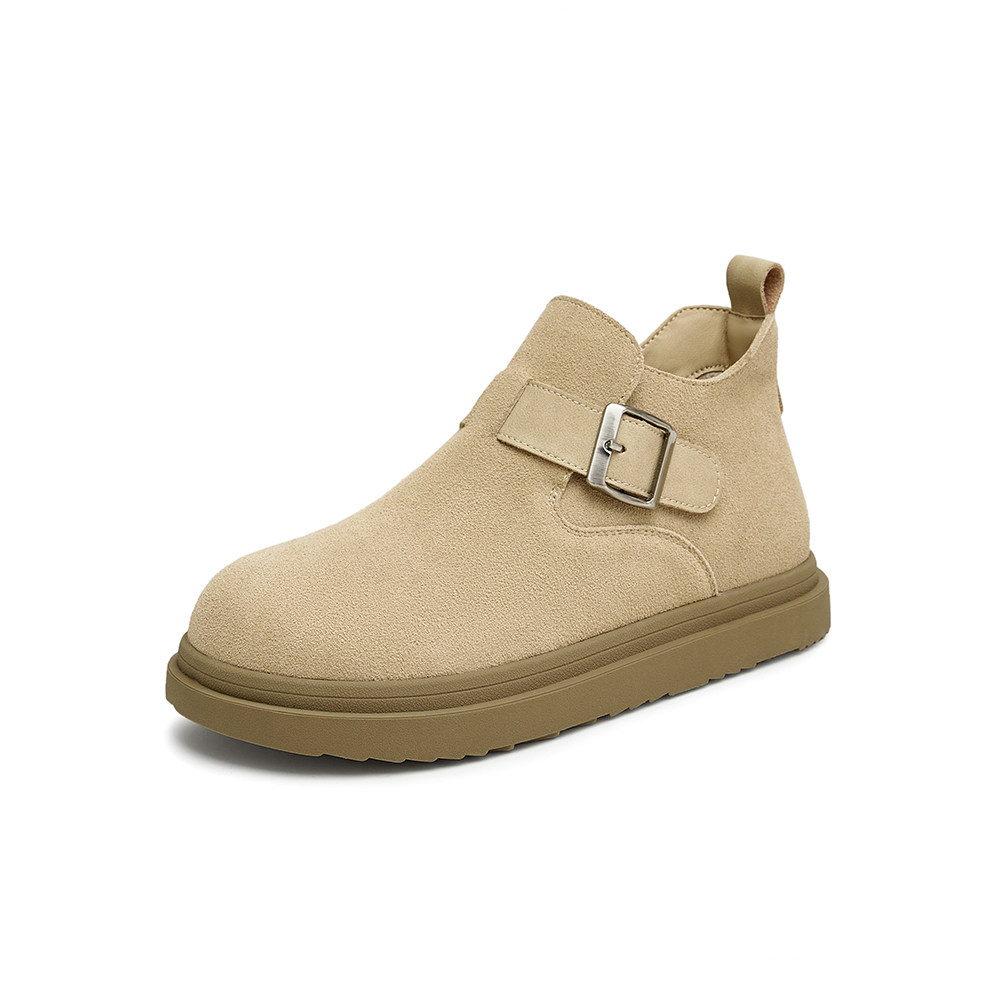 专柜正品百思图2024秋冬款女高帮全包勃肯鞋平底吐司单鞋BG577DD4,淘宝优惠券,粉丝福利购,淘宝优惠卷