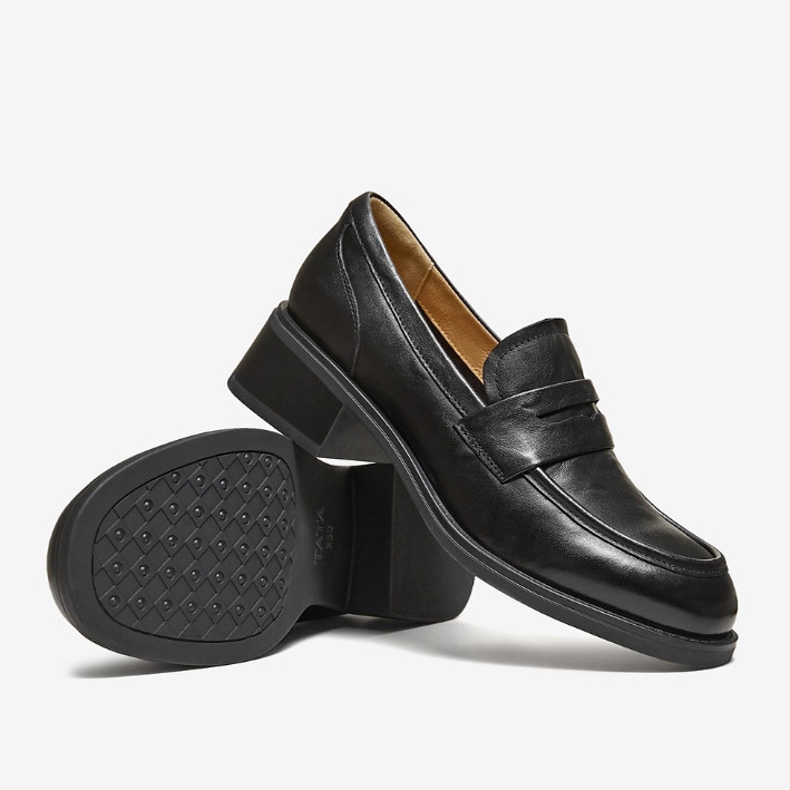 专柜正品他她2026春款女鞋小皮鞋时尚休闲鞋乐福鞋豆豆鞋JZY01AA6,淘宝优惠券,粉丝福利购,淘宝优惠卷