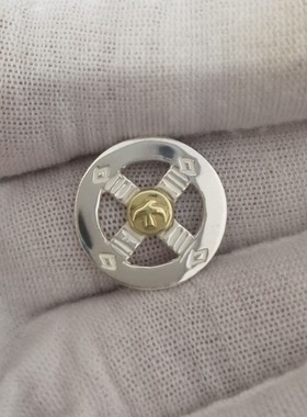 男女925银手工十字点金轮银钩