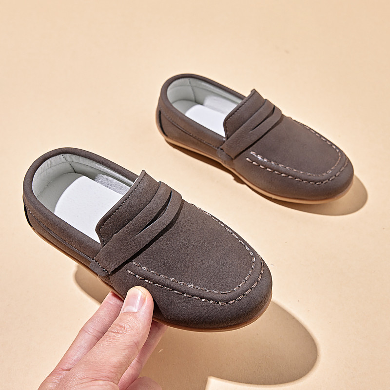 儿童皮鞋2026新款春秋款男童豆豆鞋中大童休闲鞋女童单鞋一脚蹬鞋,淘宝优惠券,粉丝福利购,淘宝优惠卷