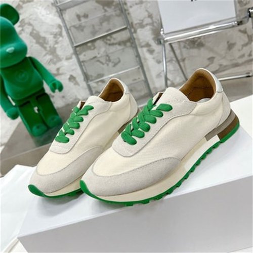 23经典复古阿甘鞋简约系带运动鞋绿色鞋底欧美设计德训鞋厚底鞋女 - 图1