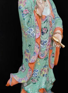 75公分净瓶观音瓷像雕像供奉站莲