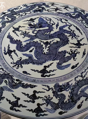 中式明清古典家居大号陶瓷桌子凳