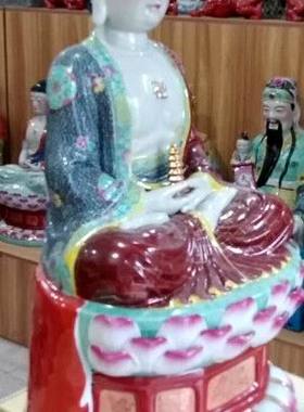 景德镇手工24寸三宝佛如来药师佛