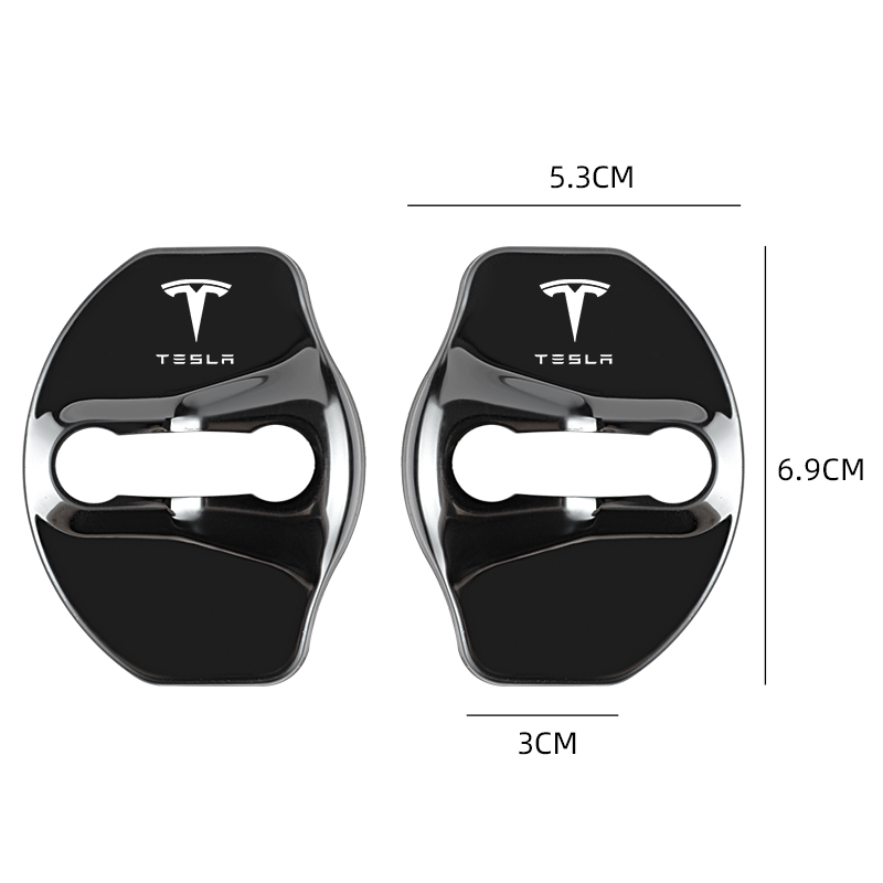 适用于特斯拉门锁盖model3/Y/X/S汽车门锁扣TESLA防锈装饰保护盖 - 图3