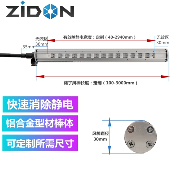 Official genuine ST-503A static elimination ion air wand