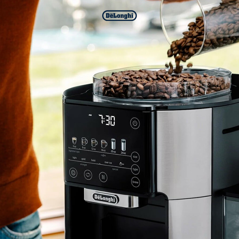 DeLonghi-德龙 TrueBrew可编程定时全自动滤滴式不锈钢过滤咖啡机 - 图0